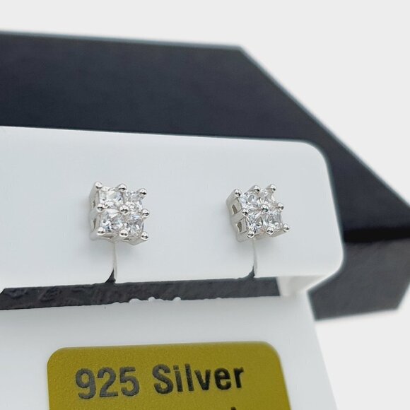 925 sterling silver luxury CZ earrings for women/girls, Best for RJUS2161 - Picture 9 of 11